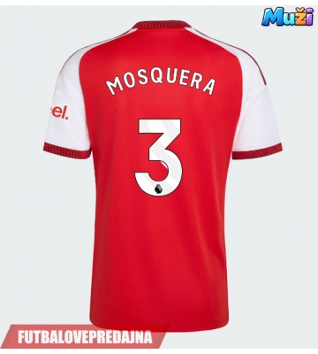 Lacne Muži Futbalové dres Arsenal Cristhian Mosquera #3 2026-27 Krátky Rukáv - Domáci